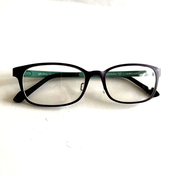 141 Eyeglasses Laurel Hurst Eggplant Aquafresh Frames Only Purple 51-18-140 - Picture 2 of 6